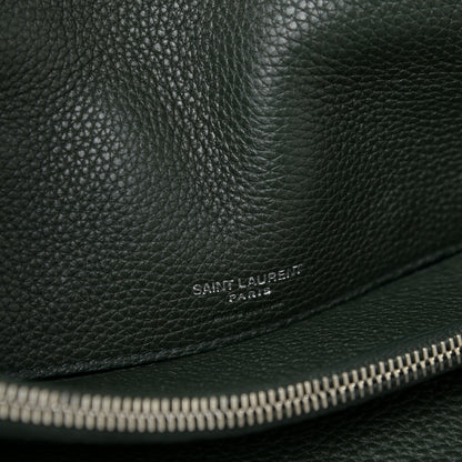 Saint Laurent Grained Calfskin Small Supple Sac De Jour Dark Vert 6 of 16