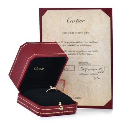Cartier 18K Yellow Gold Small Juste Un Clou Ring 55 7.25 5 of 5