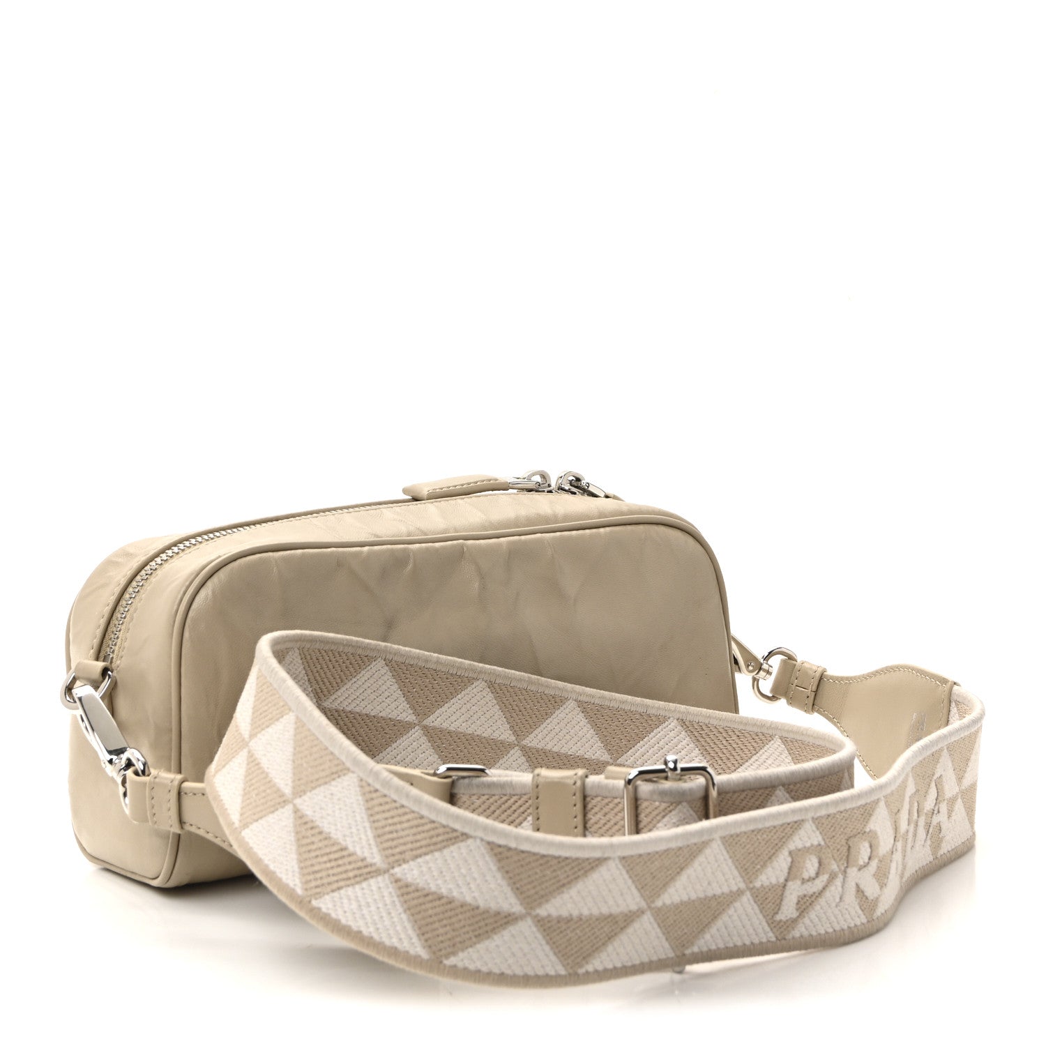 Prada Nappa Antique Multi-Pocket Shoulder Bag Deserto 1815492