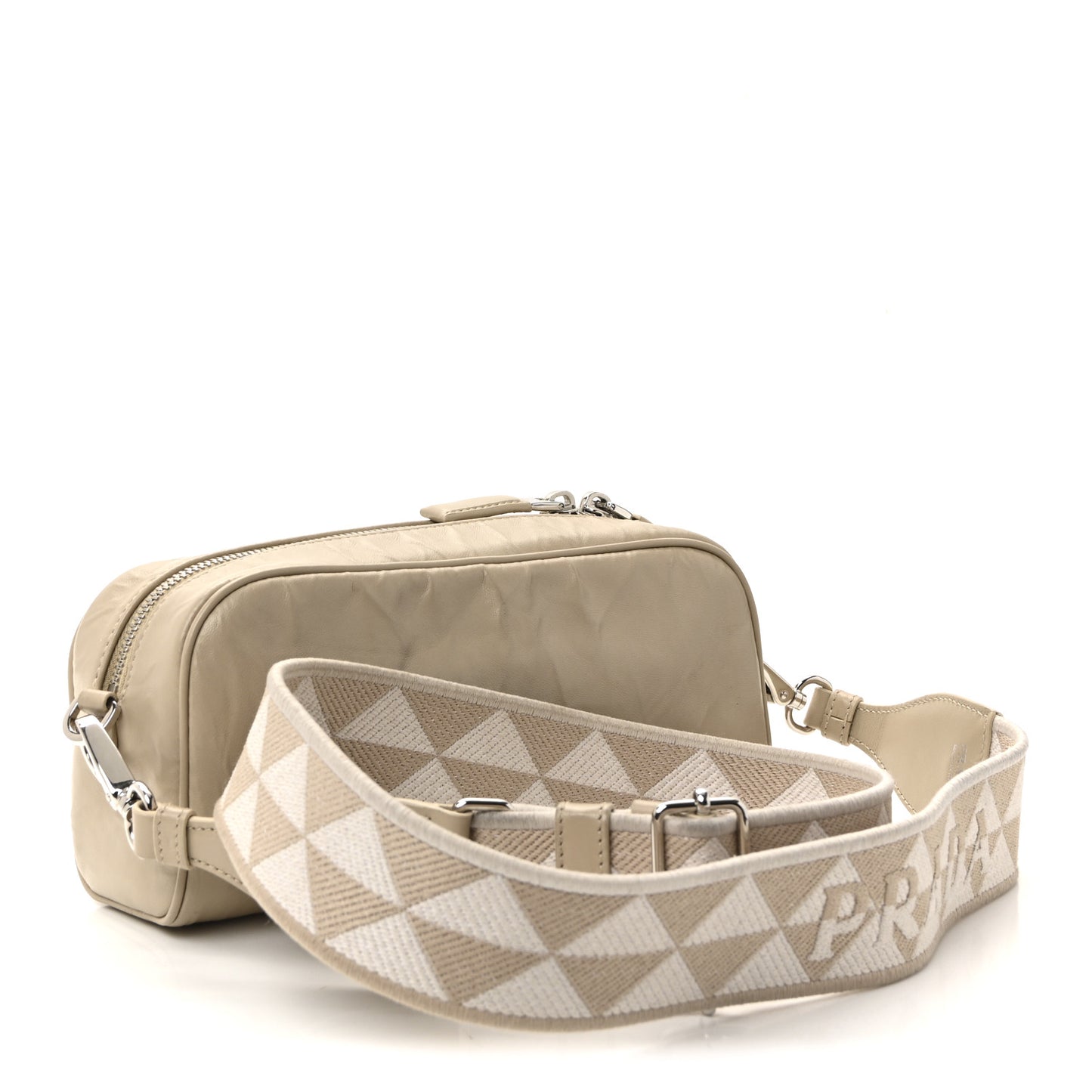 Nappa Antique Multi-Pocket Shoulder Bag Deserto