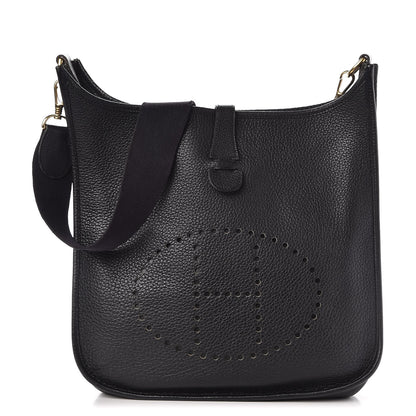 Hermes Taurillon Clemence Evelyne GM Black 1 of 13