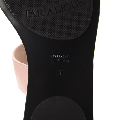 Gucci Calfskin GG Marmont Thong Sandals 41 Perfect Pink 7 of 9