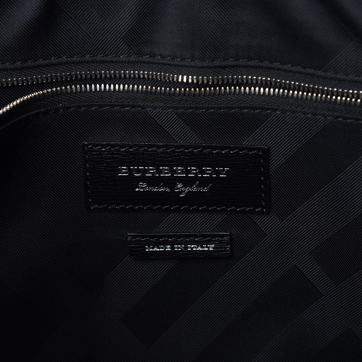 Burberry Textured Calfskin Barrow Briefcase Black 8 of 8