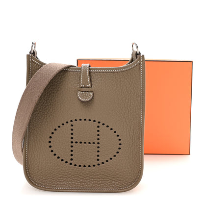 Hermes Taurillon Clemence Evelyne TPM Etoupe 11 of 11