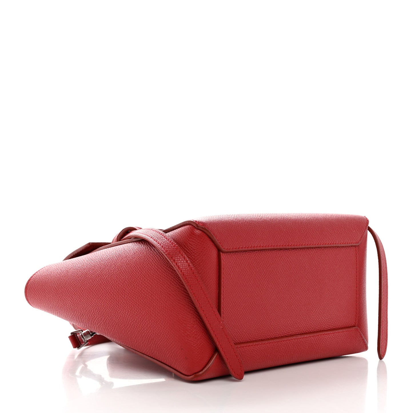 Grained Calfskin Nano Belt Bag Coquelicot