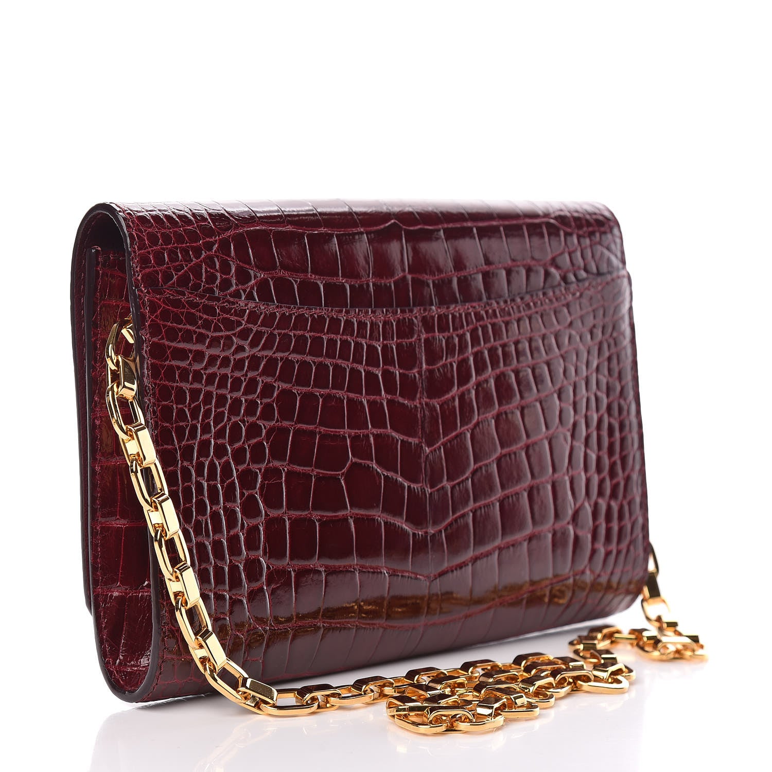 Louis Vuitton Alligator Chain Louise GM 917 3 of 10