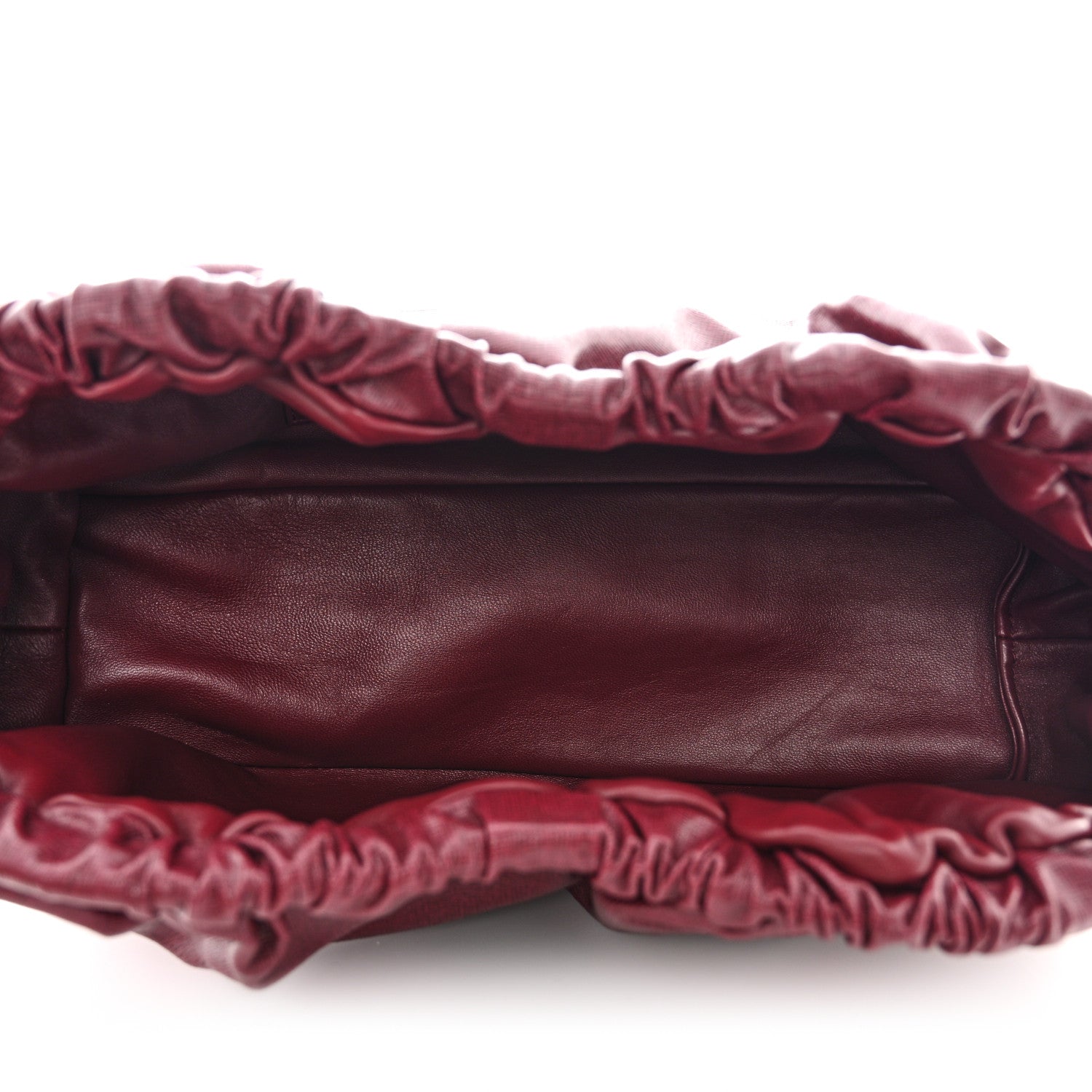 Mansur Gavriel Saffiano Cloud Clutch Claret 5 of 10