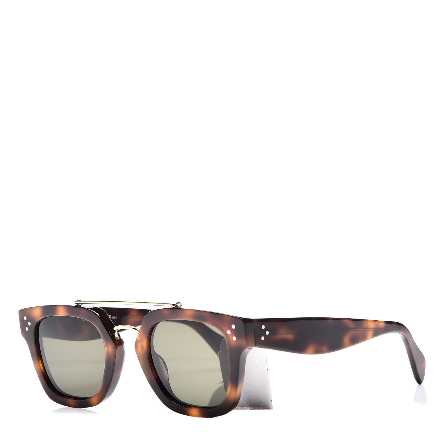 Celine Acetate Bridge Sunglasses CL41077/S Dark Havana 1 of 7