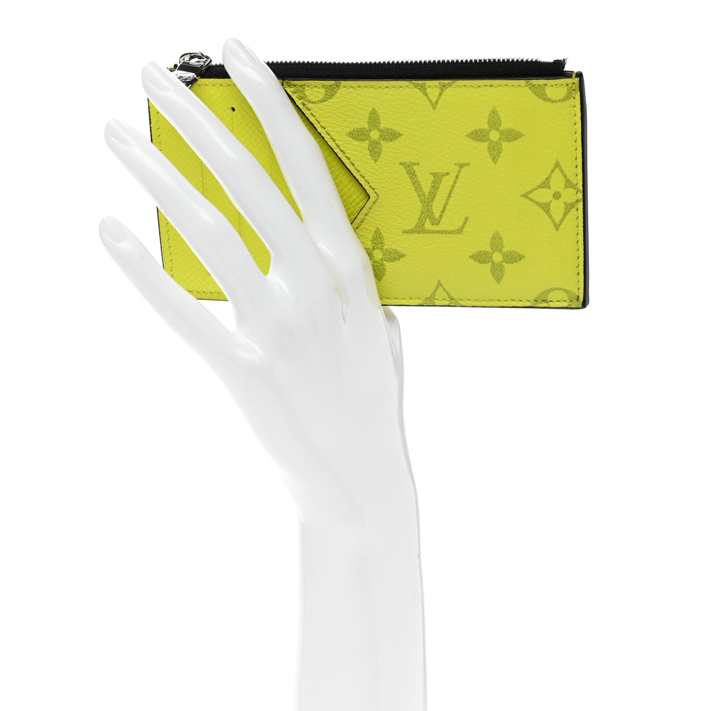 Monogram Taiga Coin Card Holder Yellow