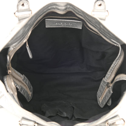 Balenciaga Metallic Agneau Giant 12 Silver Hardware City Gris Aluminum 5 of 8