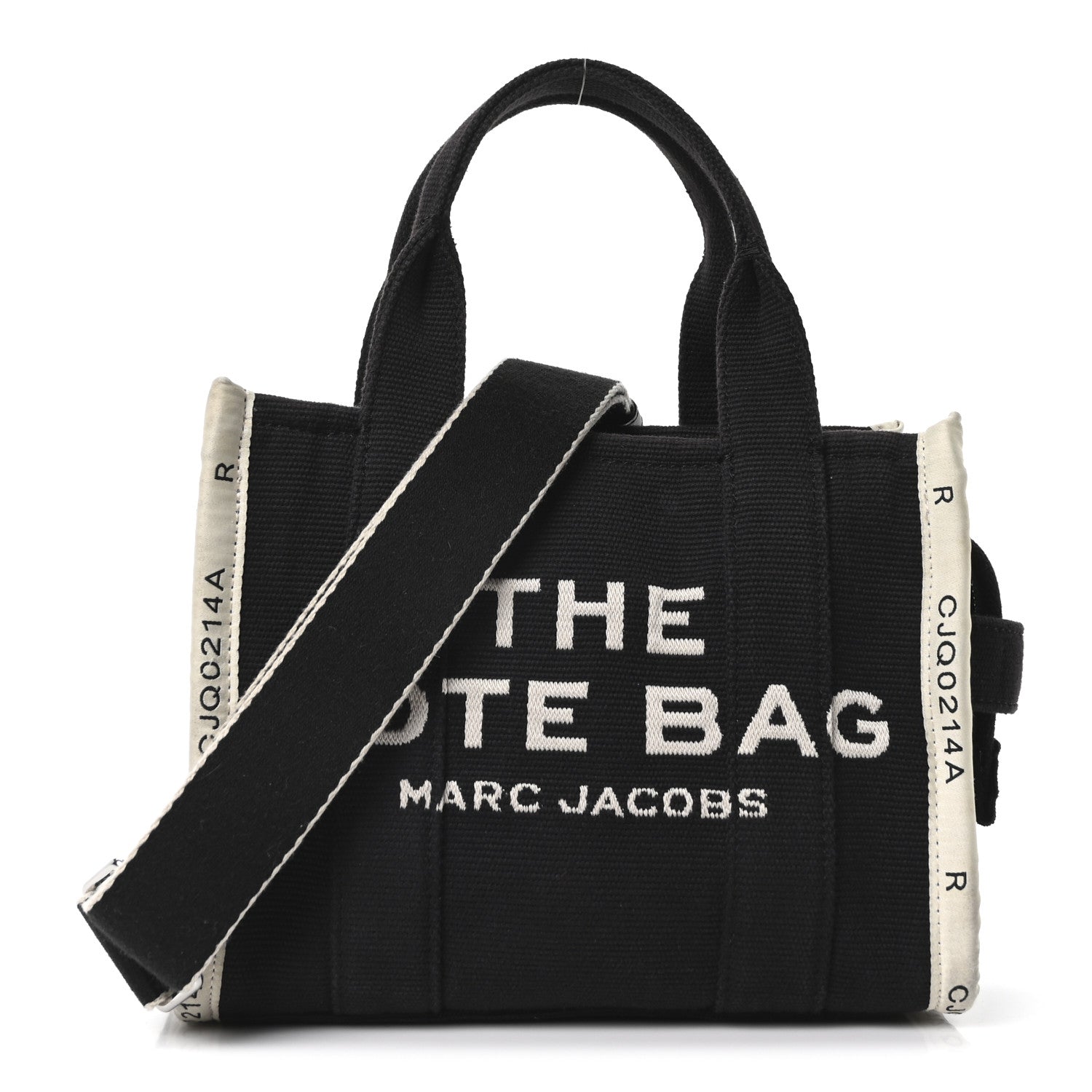 Marc Jacobs Cotton Canvas Small The Jacquard Tote Bag Black 1 of 10