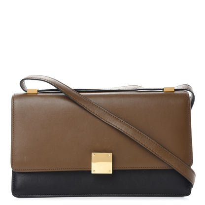 Celine Calfskin Bi-Color Small Case Flap Black Camel 1 of 15