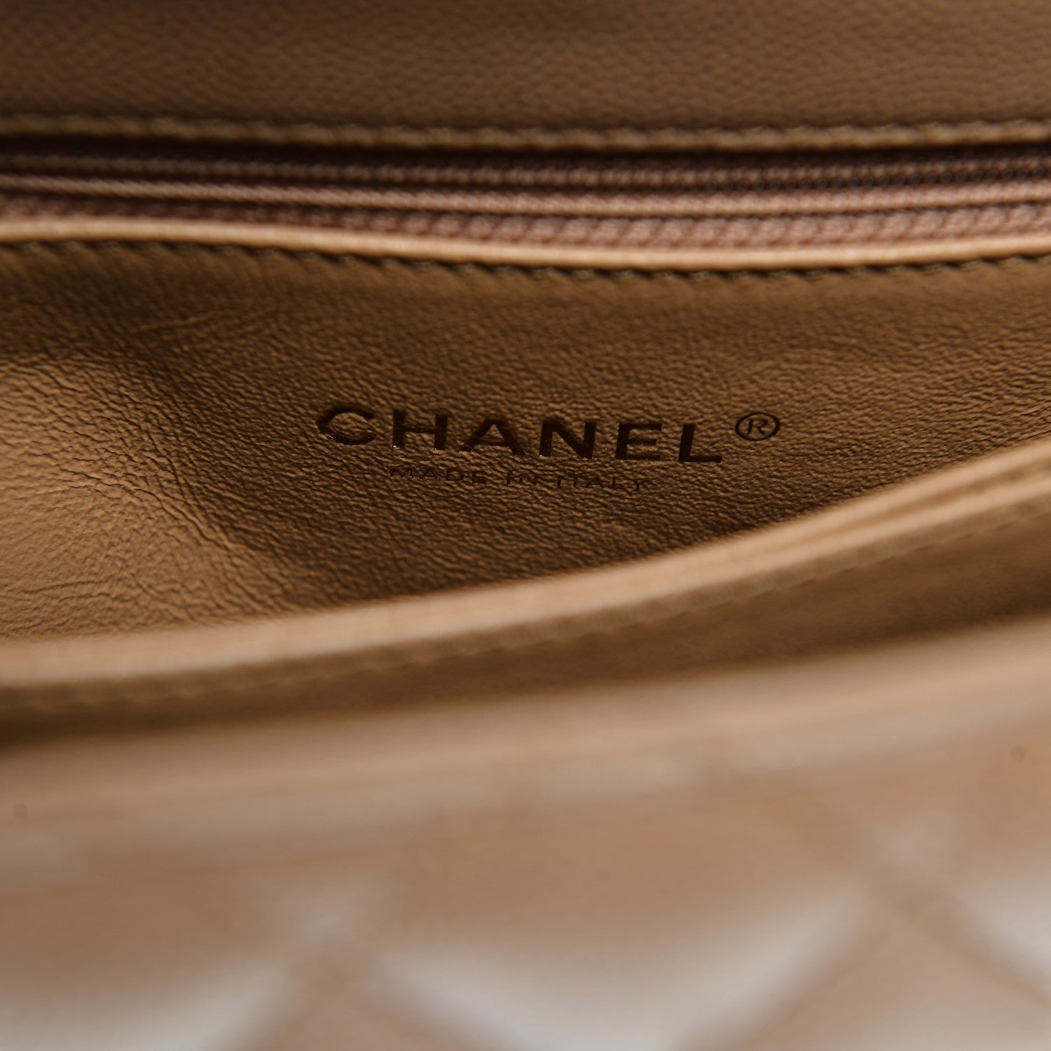 Chanel Caviar Lizard Quilted Mini Coco Handle Flap Beige 6 of 9