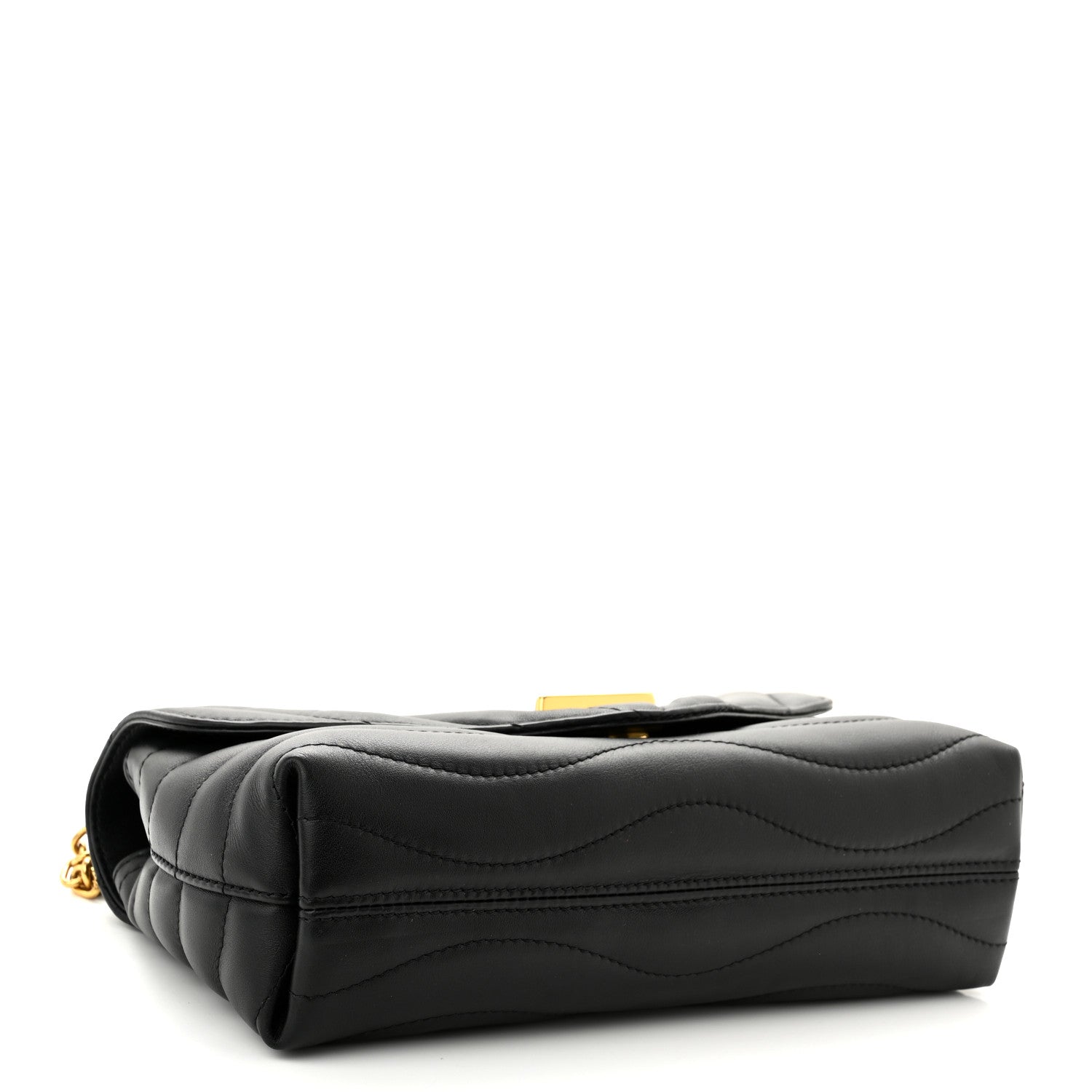 Louis Vuitton Calfskin LV New Wave Chain Bag Black 4 of 9