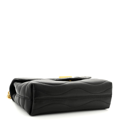 Louis Vuitton Calfskin LV New Wave Chain Bag Black 4 of 9