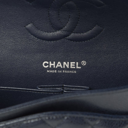Chanel Caviar Quilted Medium Double Flap Navy 7 of 15