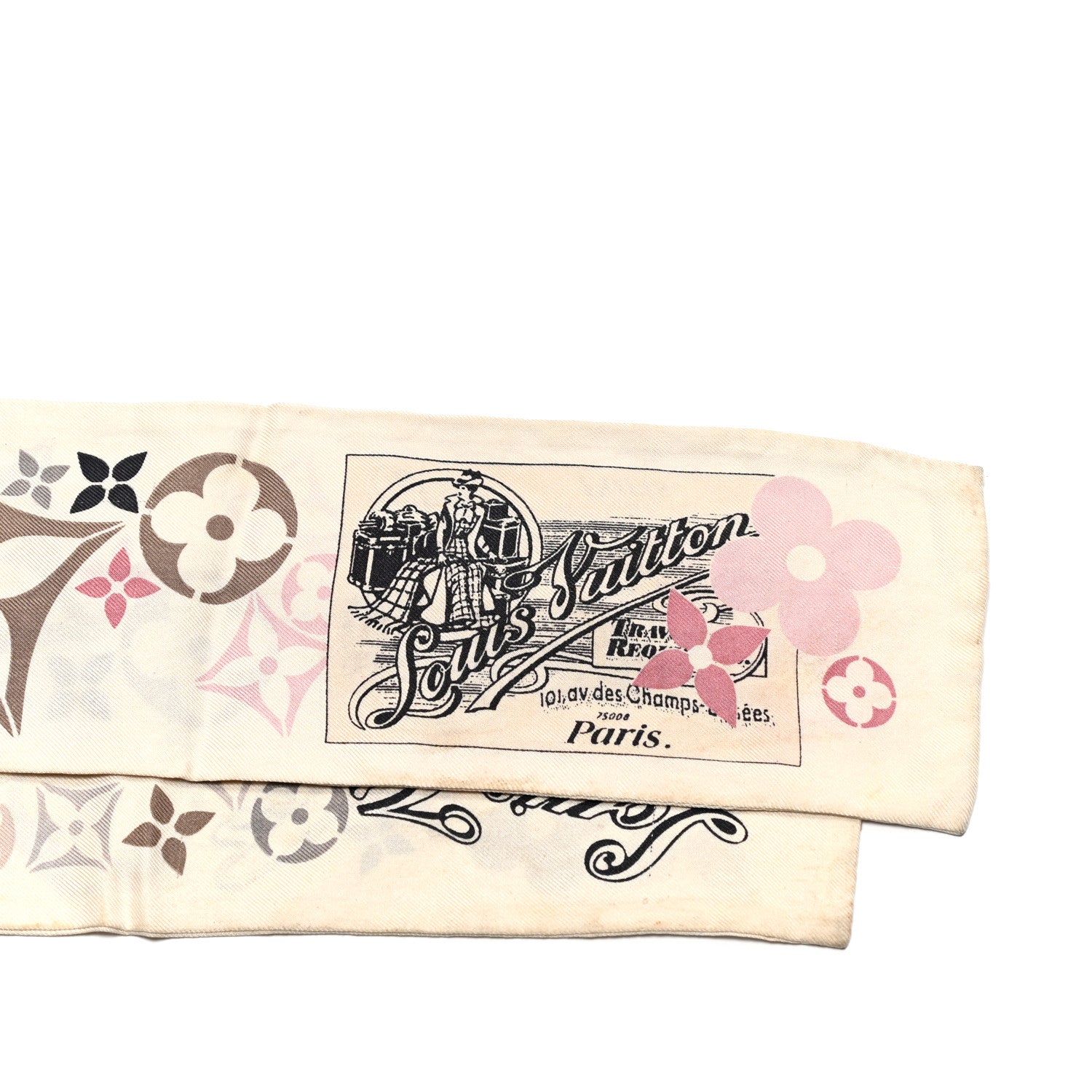 Louis Vuitton Silk Traveling Requisites Bandeau 2 of 7