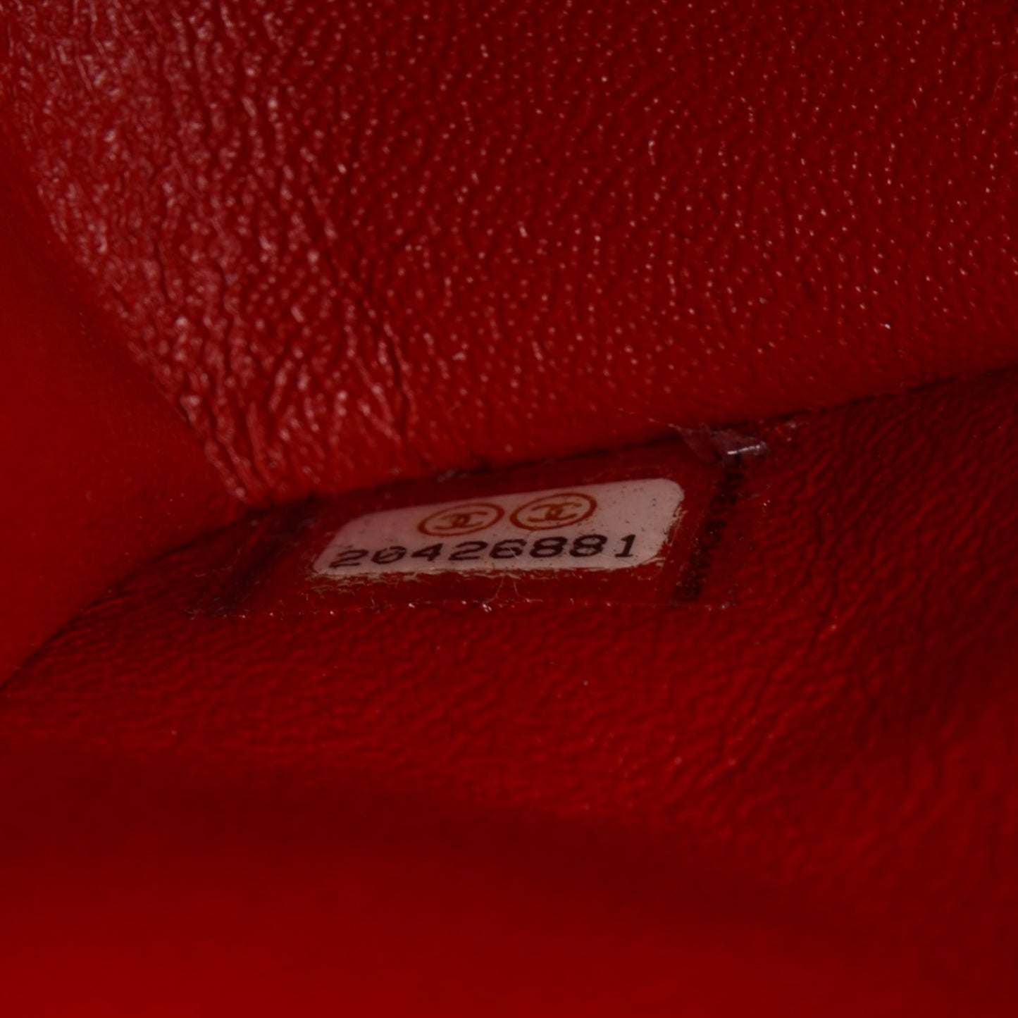 Lambskin Quilted Medium Double Flap Red