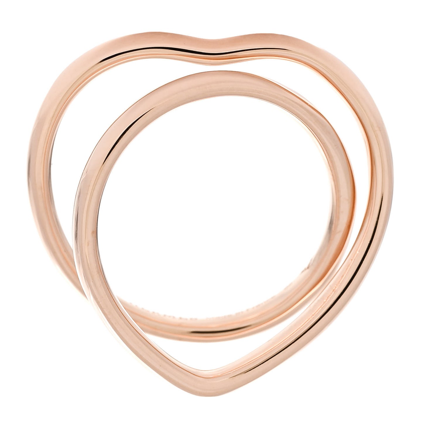 18K Rose Gold MM Vertige Coeur Ring 52 6