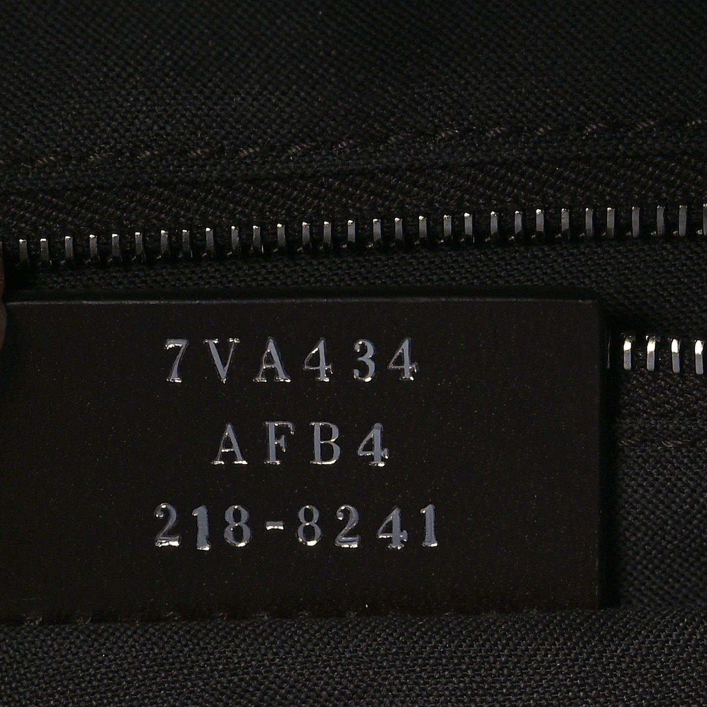 Glazed Fabric Vitello King FF 1974 Diagonal Belt Bag Tobacco Moro Cuoio