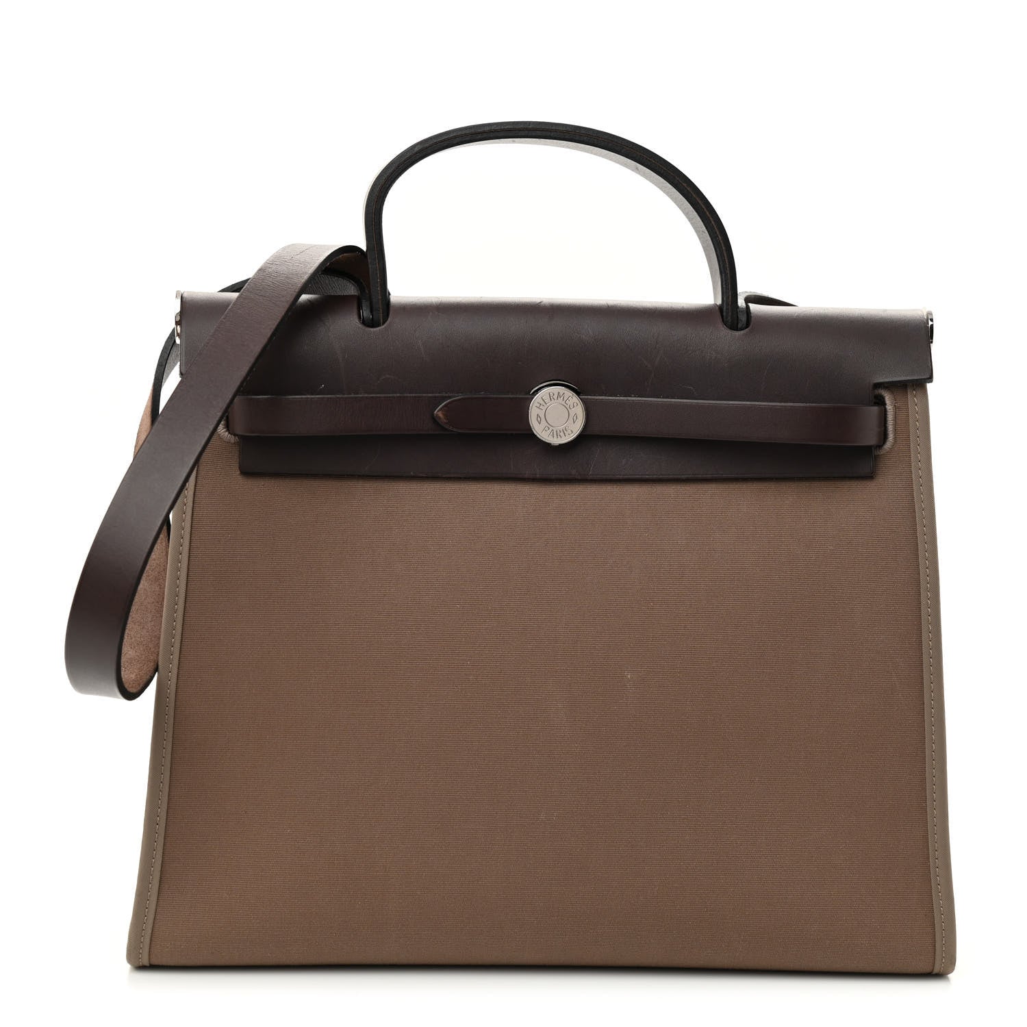 Hermes Vache Hunter Toile Herbag Zip 31 PM Etoupe Ebene 3 of 12