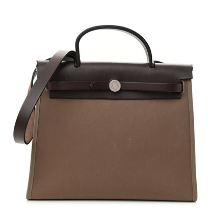 Hermes Vache Hunter Toile Herbag Zip 31 PM Etoupe Ebene 3 of 12