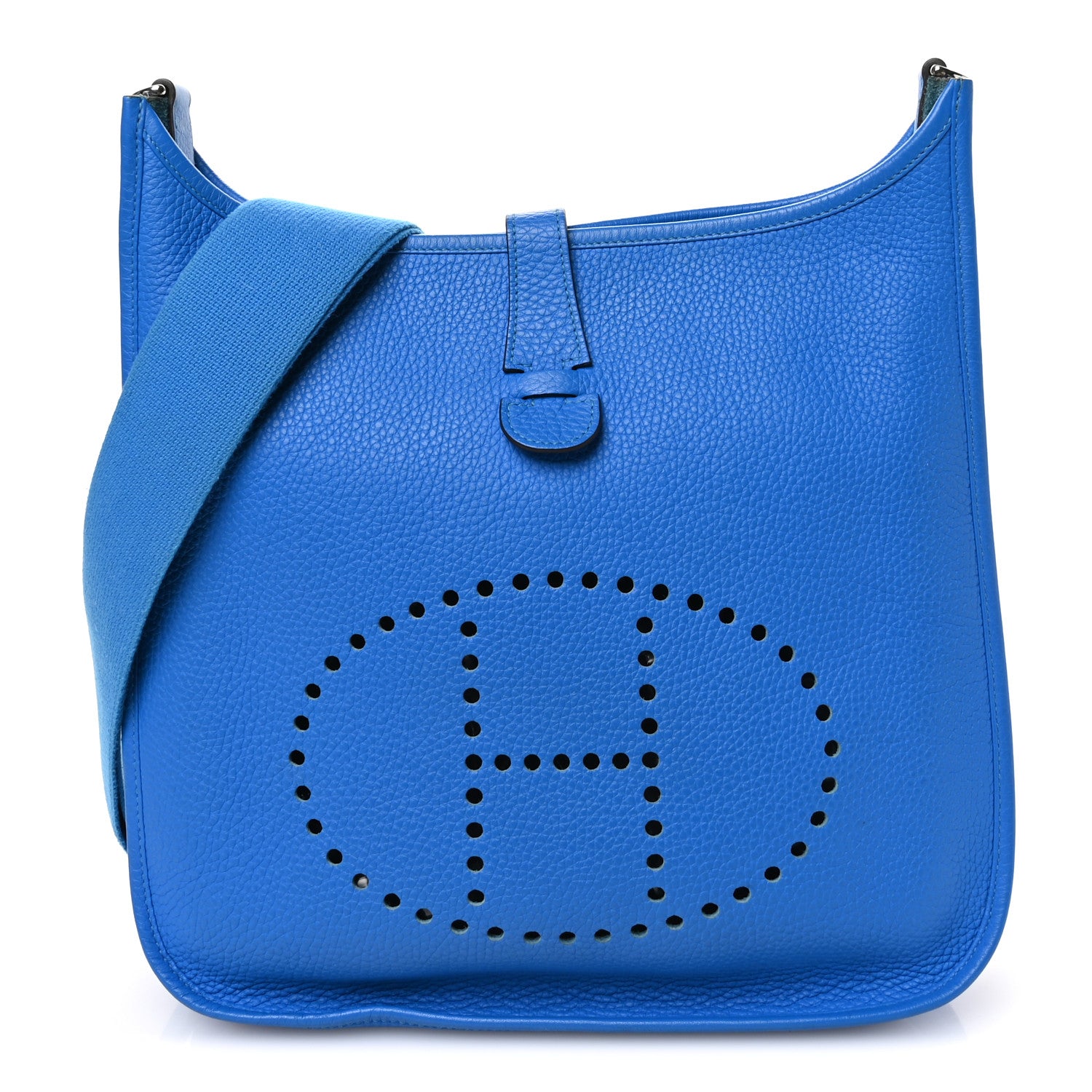 Hermes Taurillon Clemence EVELYNE III PM Bleu Hydra 1 of 11