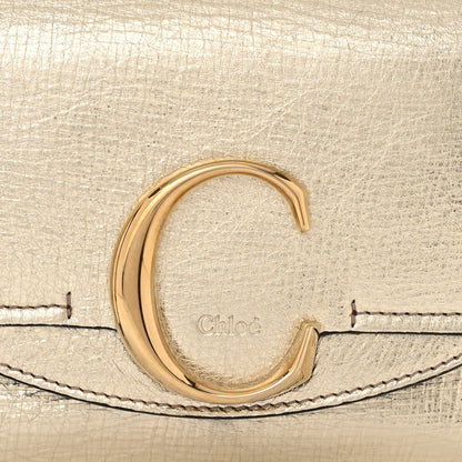 Chloe Metallic Calfskin Mini C Double Carry Gold 7 of 11