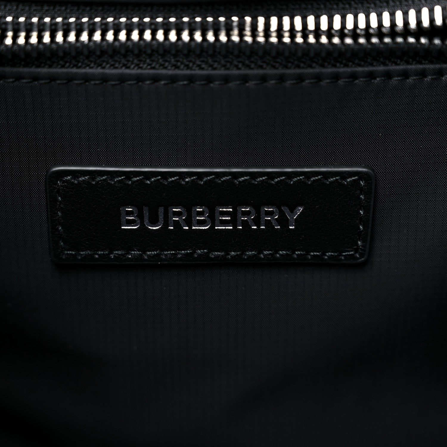 Burberry Nylon Logo Print Backpack Black 6 of 8
