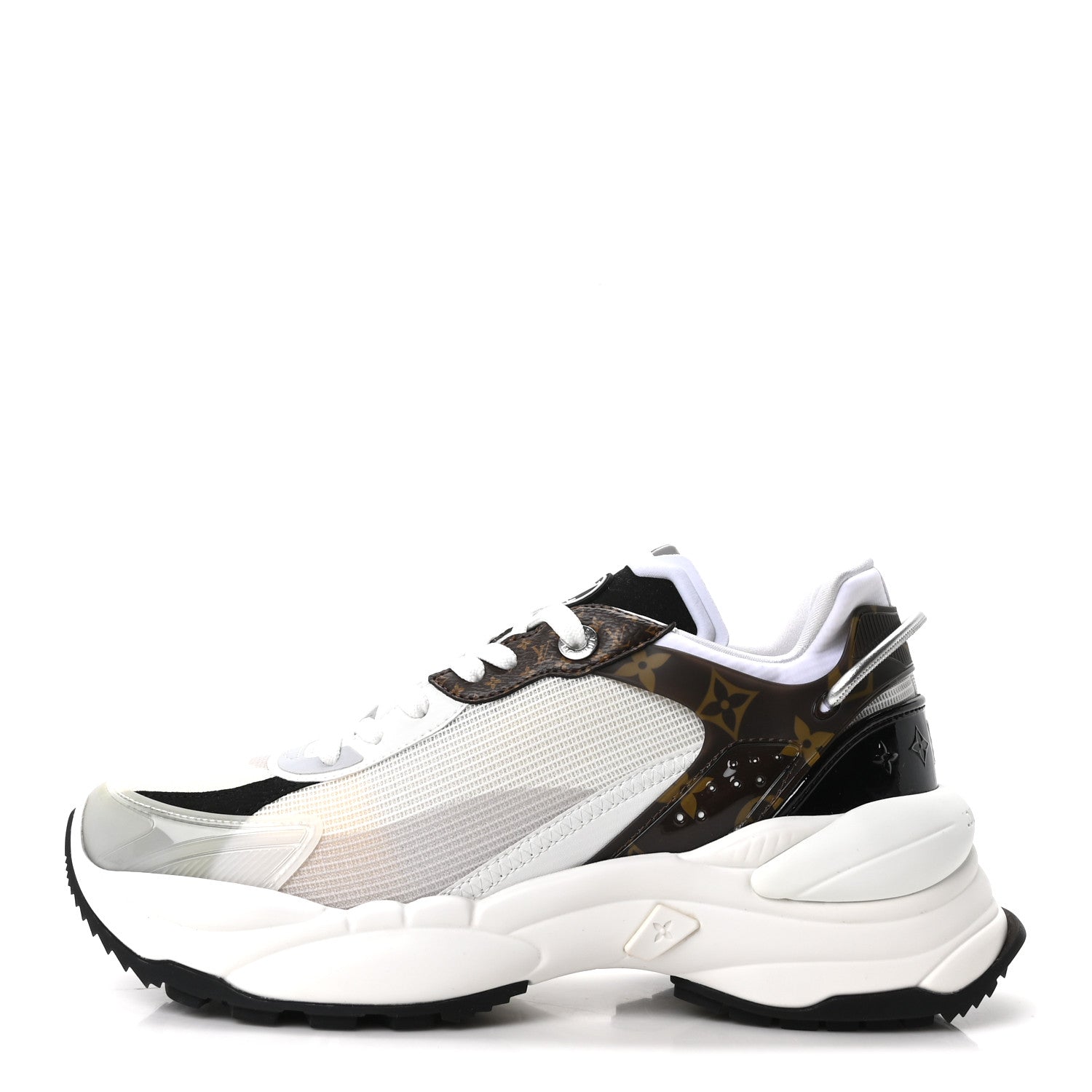 Louis Vuitton Monogram Calfskin Run 55 Sneakers 40 White 1 of 9