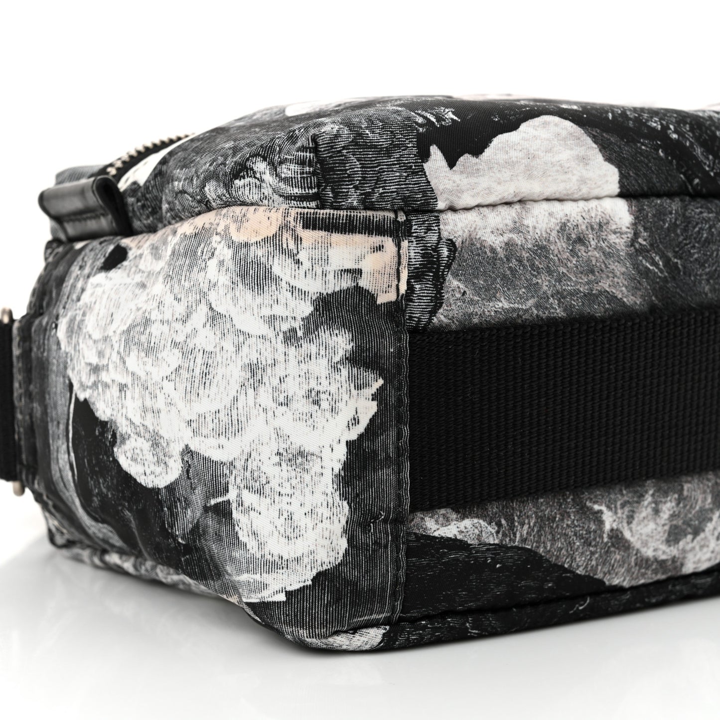 Nylon Dreamscape Print EKD Aviator Crossbody Bag Black