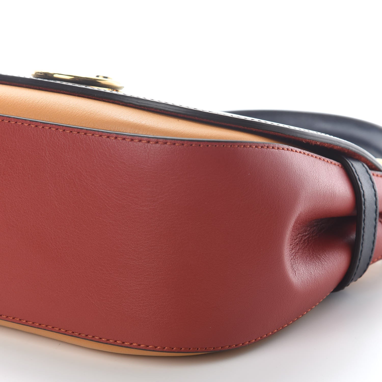 Mulberry Calfskin Small Color-Block Amberley Satchel Navy 8 of 8
