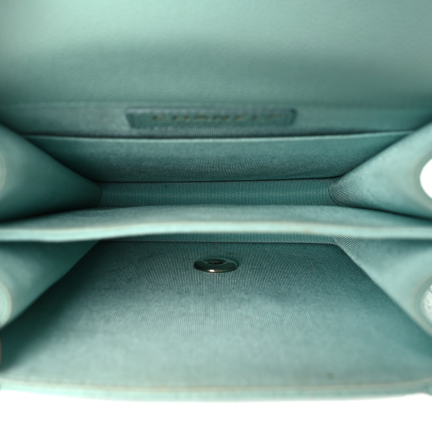 Chanel Caviar Quilted North South Boy Flap Light Blue 5 of 9