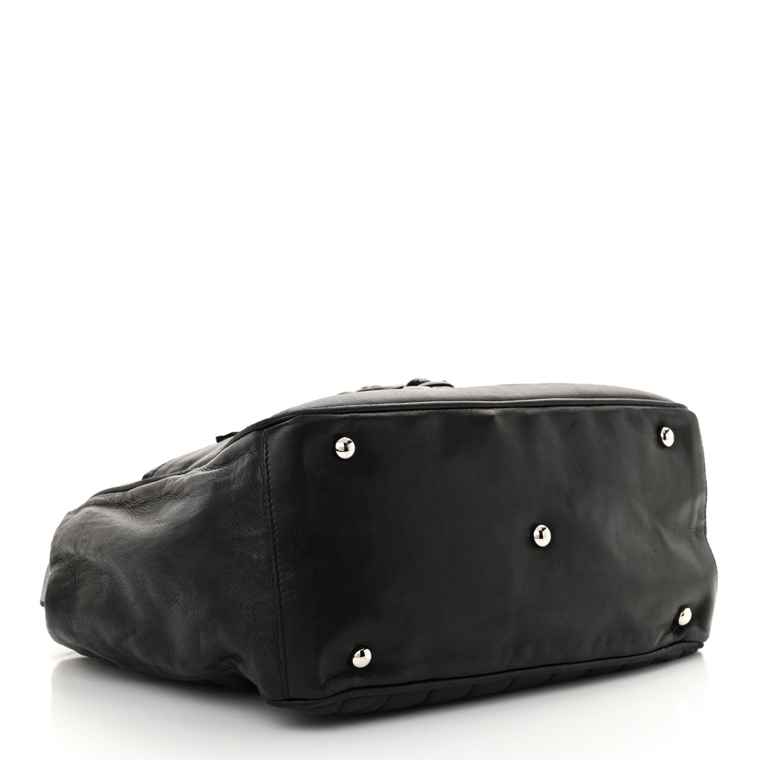 Chanel Lambskin Camellia No. 5 Shoulder Bag Black 4 of 16