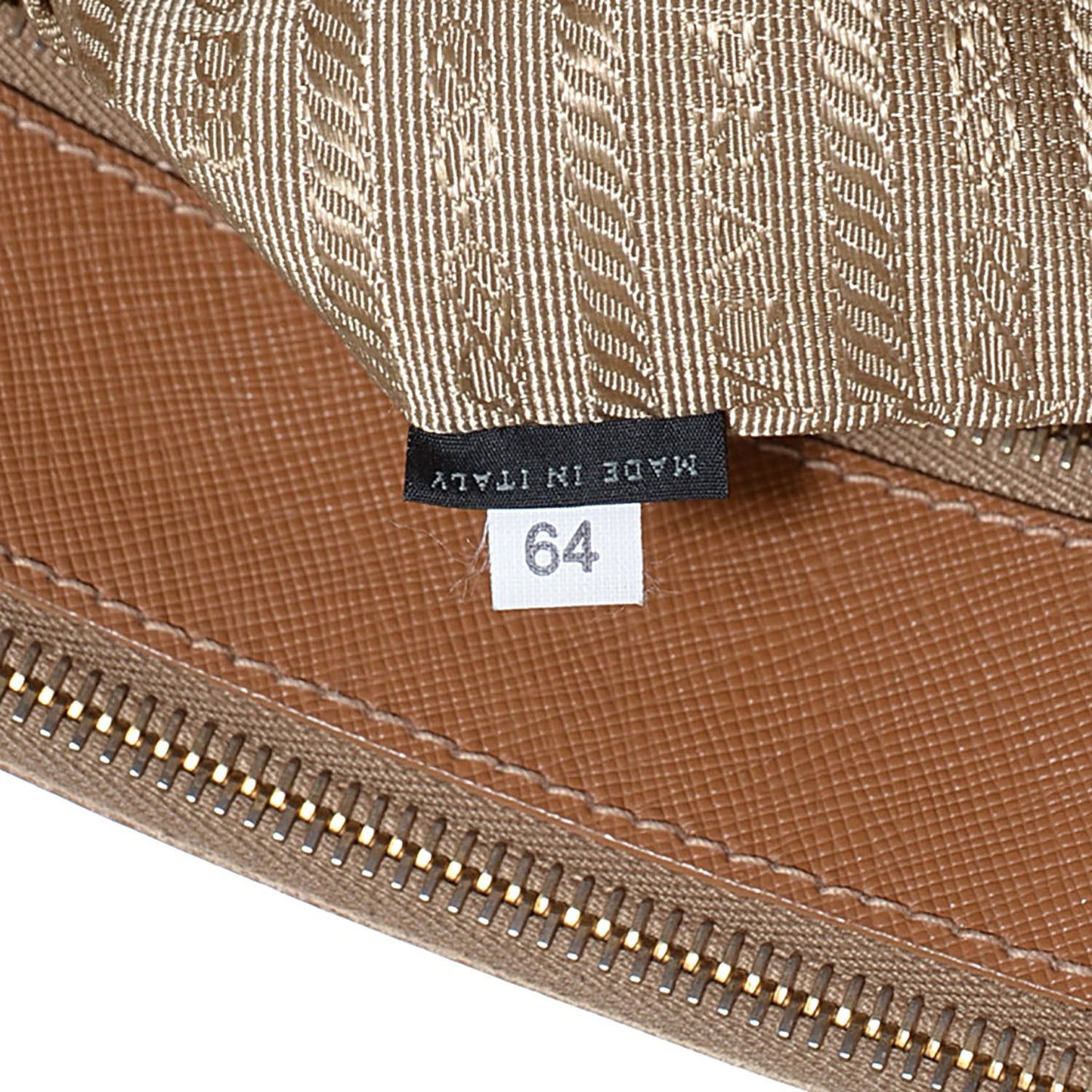 Saffiano Lux Large Double Zip Tote Caramel