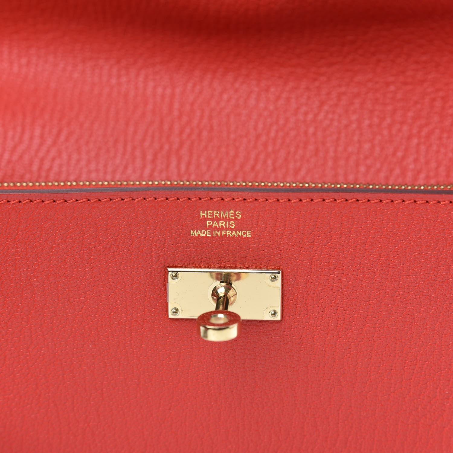 Hermes Chevre Mysore Kelly Longue Wallet Rouge Tomate 6 of 8