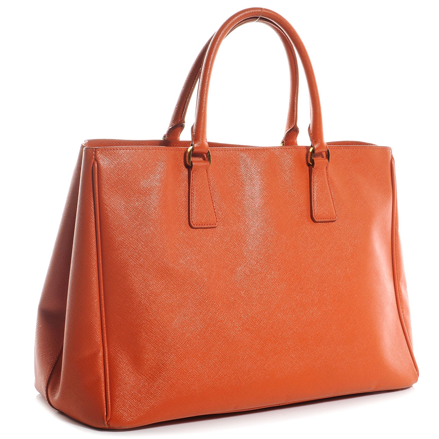 Saffiano Lux Large Tote Papaya