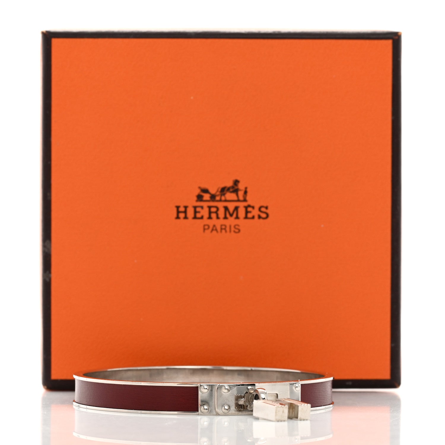Hermes Box Kelly H Cadena Bracelet Rouge H 6 of 6