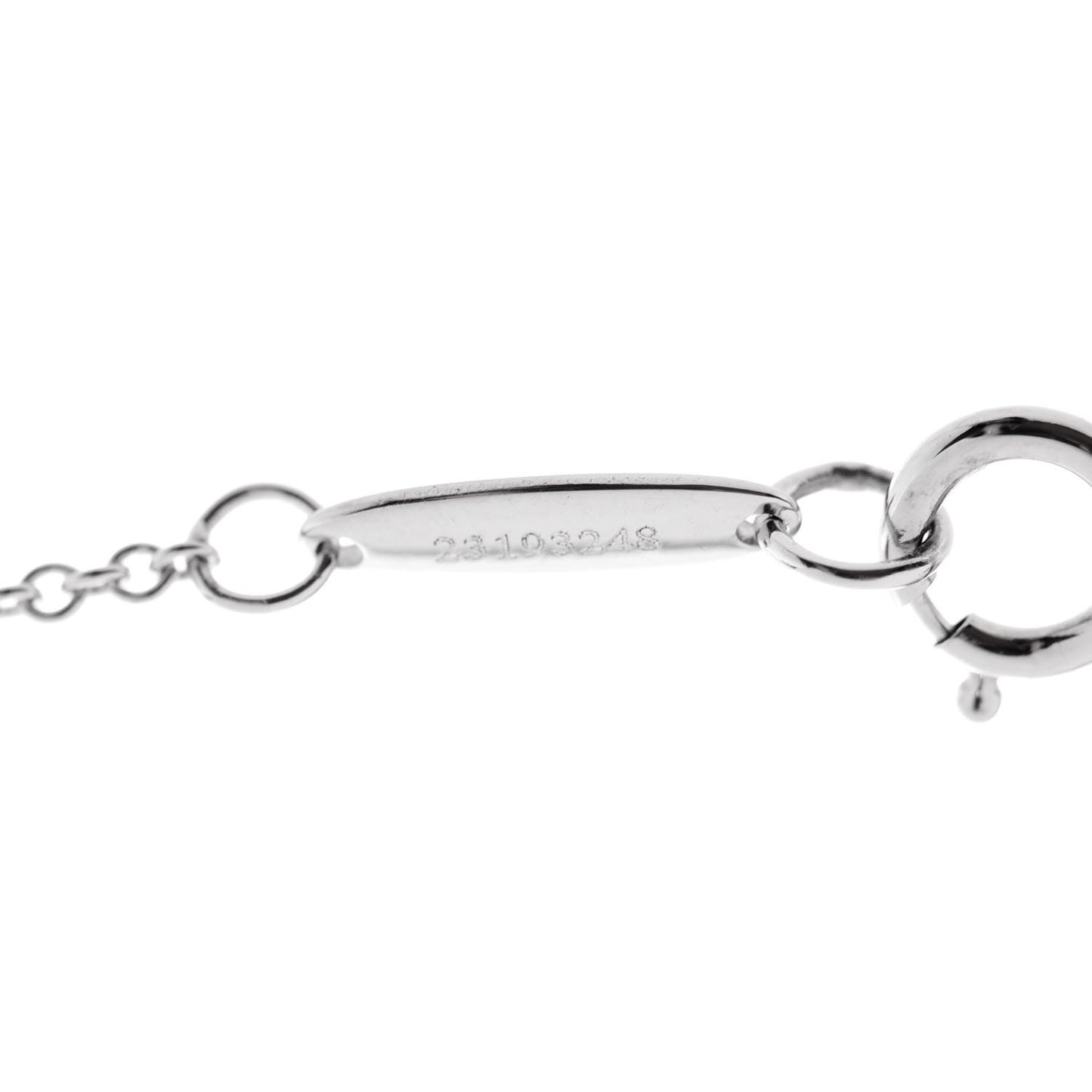 Platinum Diamond .27ct Elsa Peretti Diamonds by the Yard Pendant Necklace