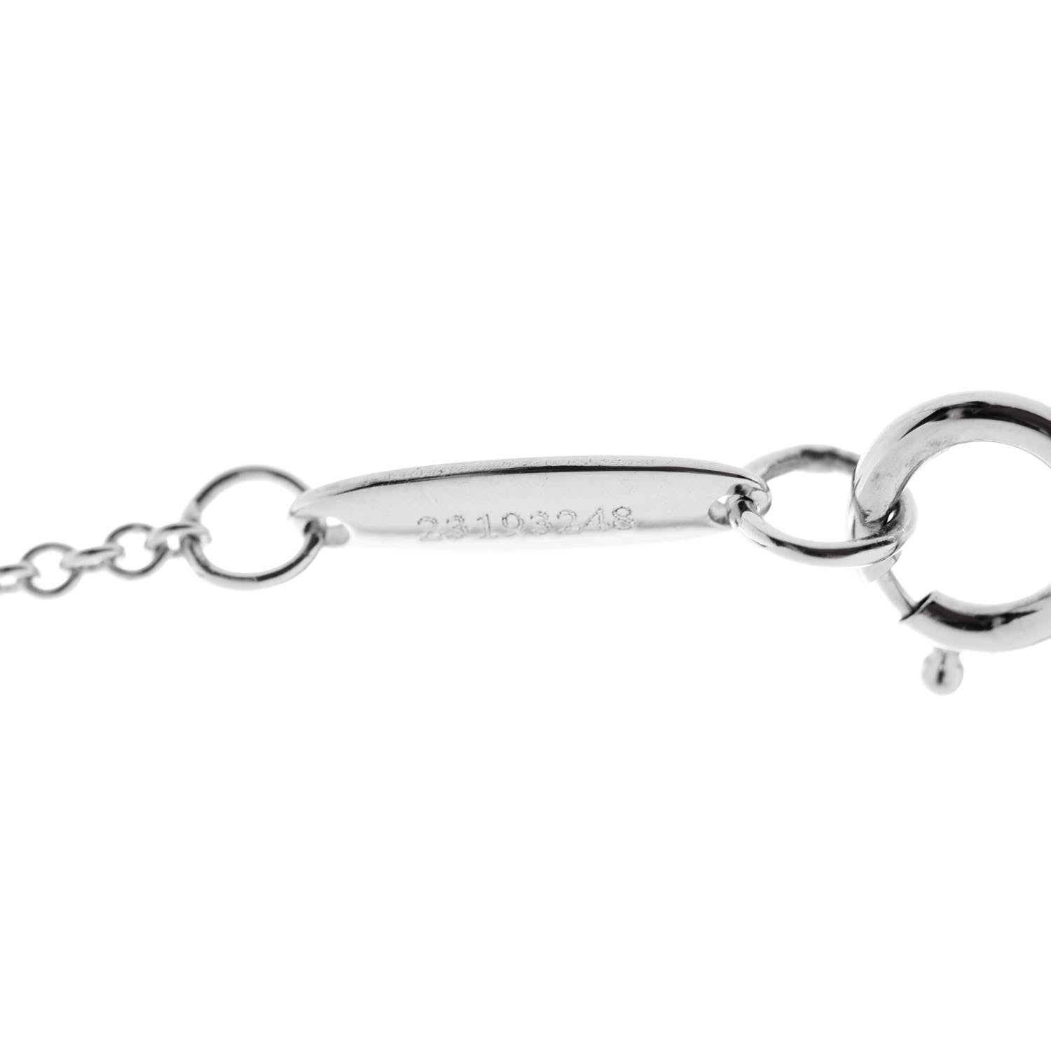 Tiffany Platinum Diamond .27ct Elsa Peretti Diamonds by the Yard Pendant Necklace 8 of 8