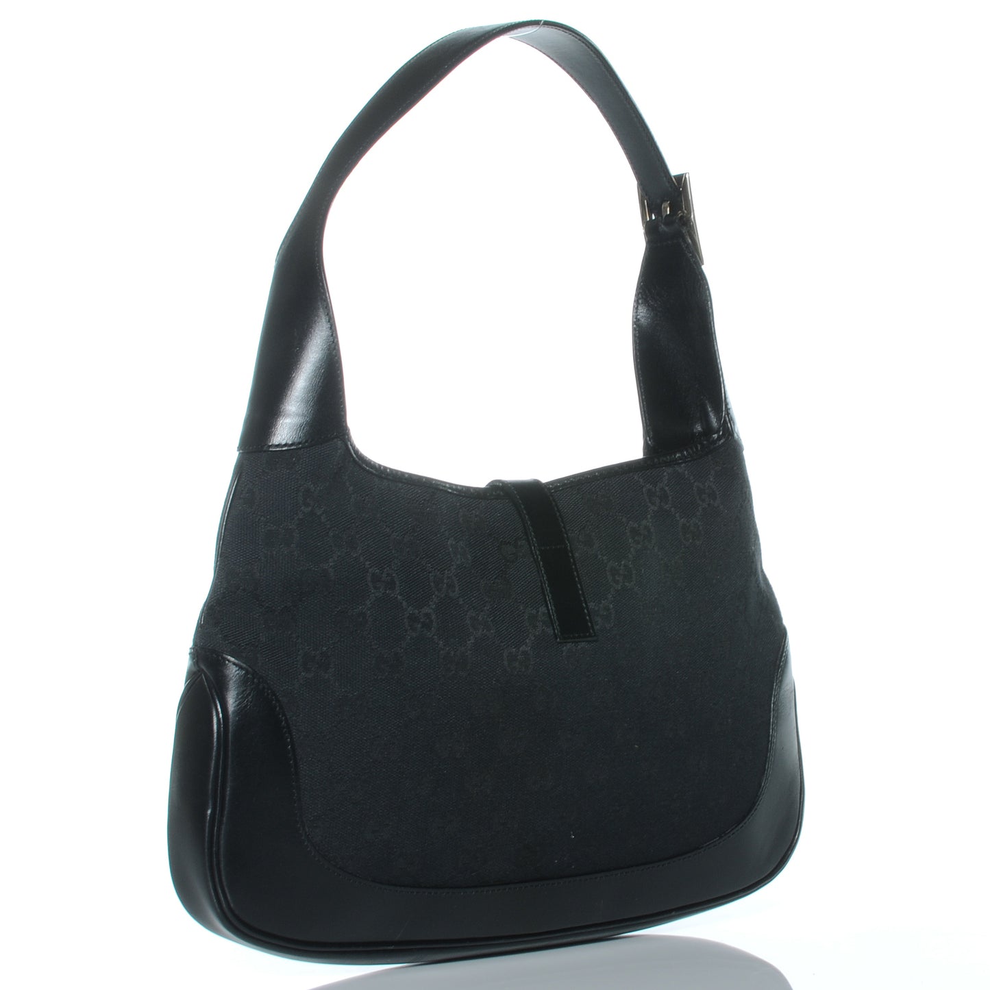 Monogram Small Jackie O Hobo Black