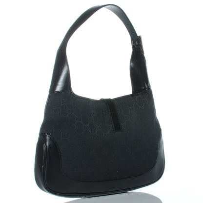 Gucci Monogram Small Jackie O Hobo Black 3 of 7
