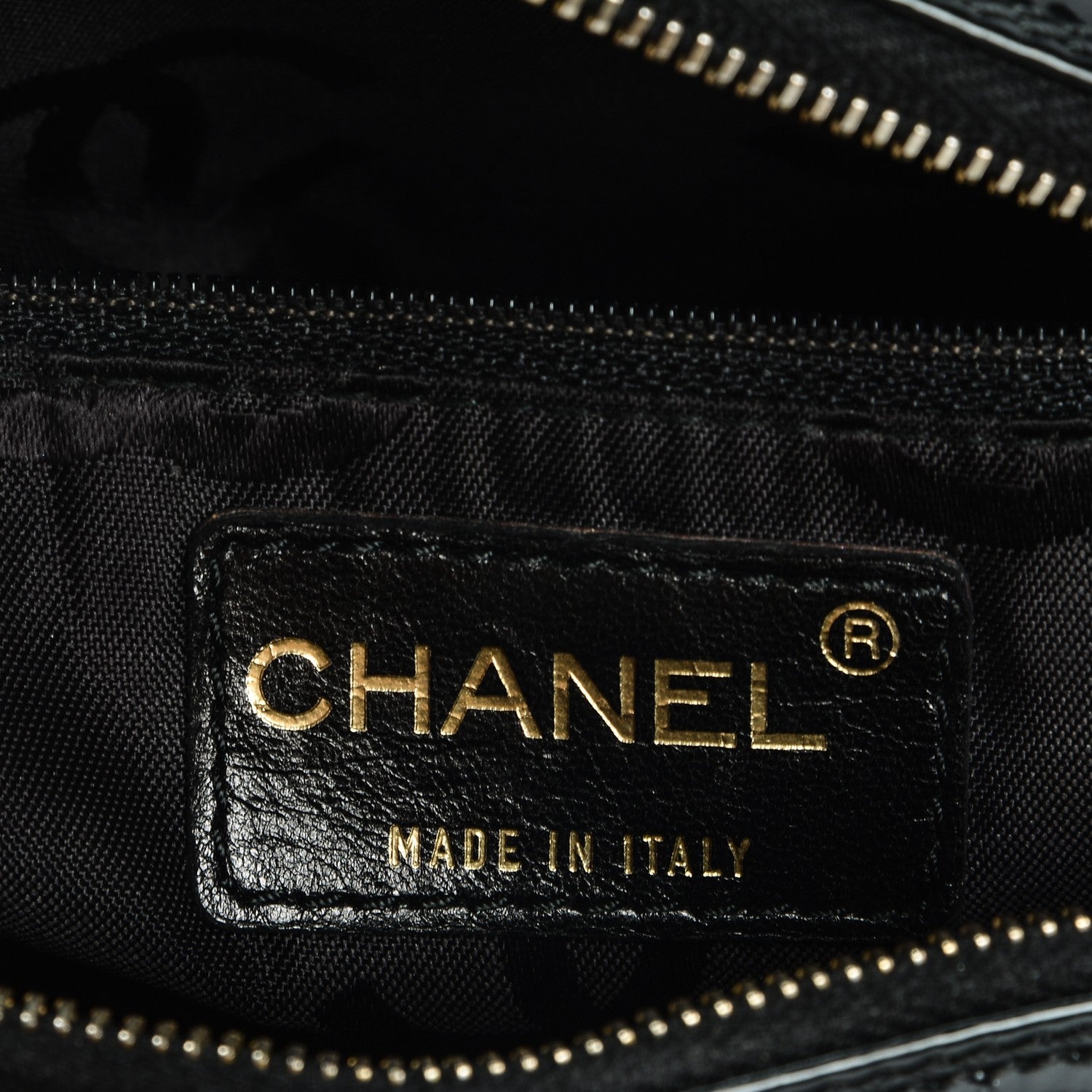 Chanel Patent Square Quilted Camera Case Black 7 of 7