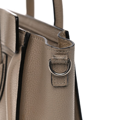 Celine Drummed Calfskin Nano Luggage Dune 17 of 19
