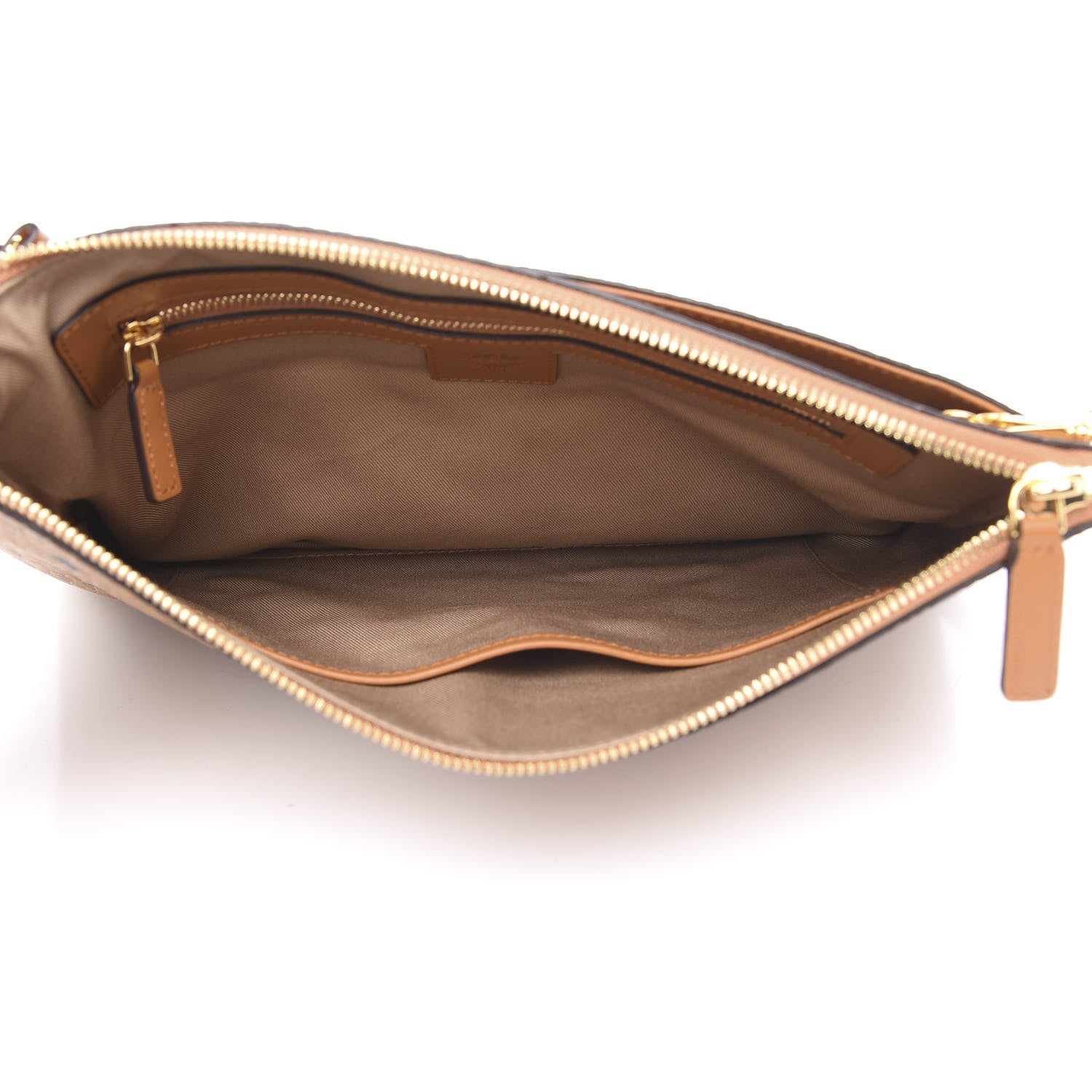 MCM Visetos Medium Crossbody Pouch Cognac 5 of 9