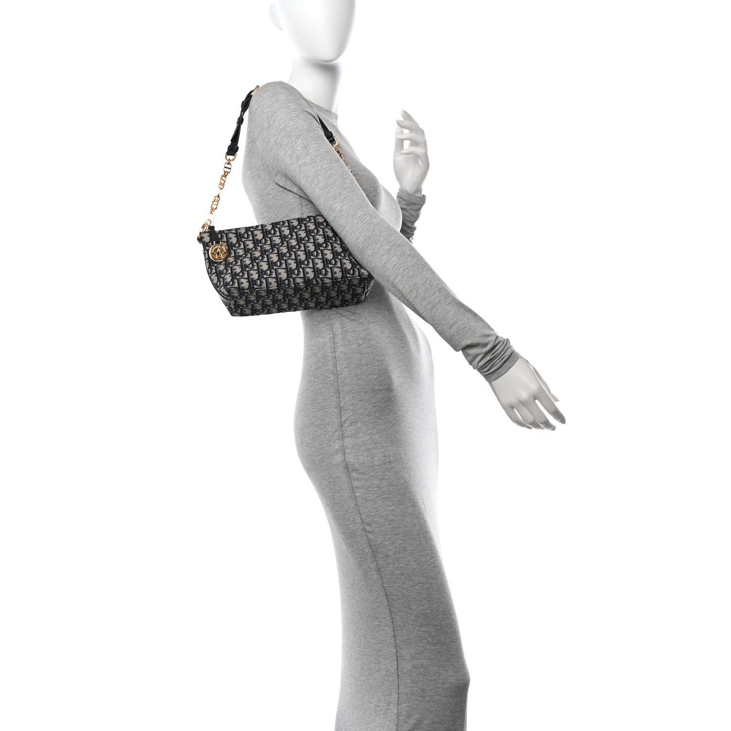 Christian Dior Oblique DiorStar Hobo Bag Blue 2 of 11