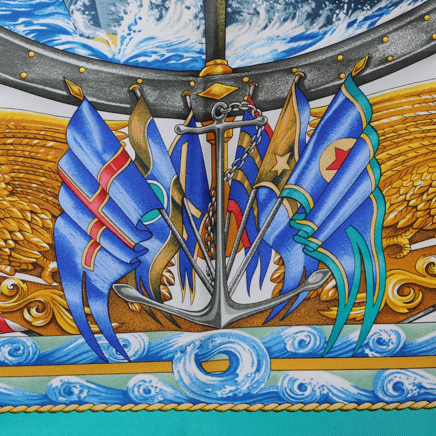 Hermes Silk Vive Le Vent Scarf 90 4 of 5