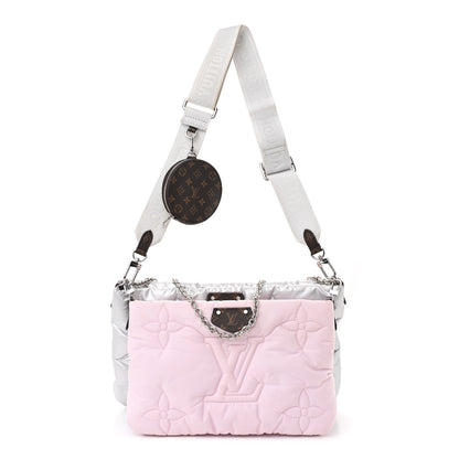 Louis Vuitton Econyl Monogram Pillow Maxi Multi Pochette Accessories Silver Pale Pink 1 of 10
