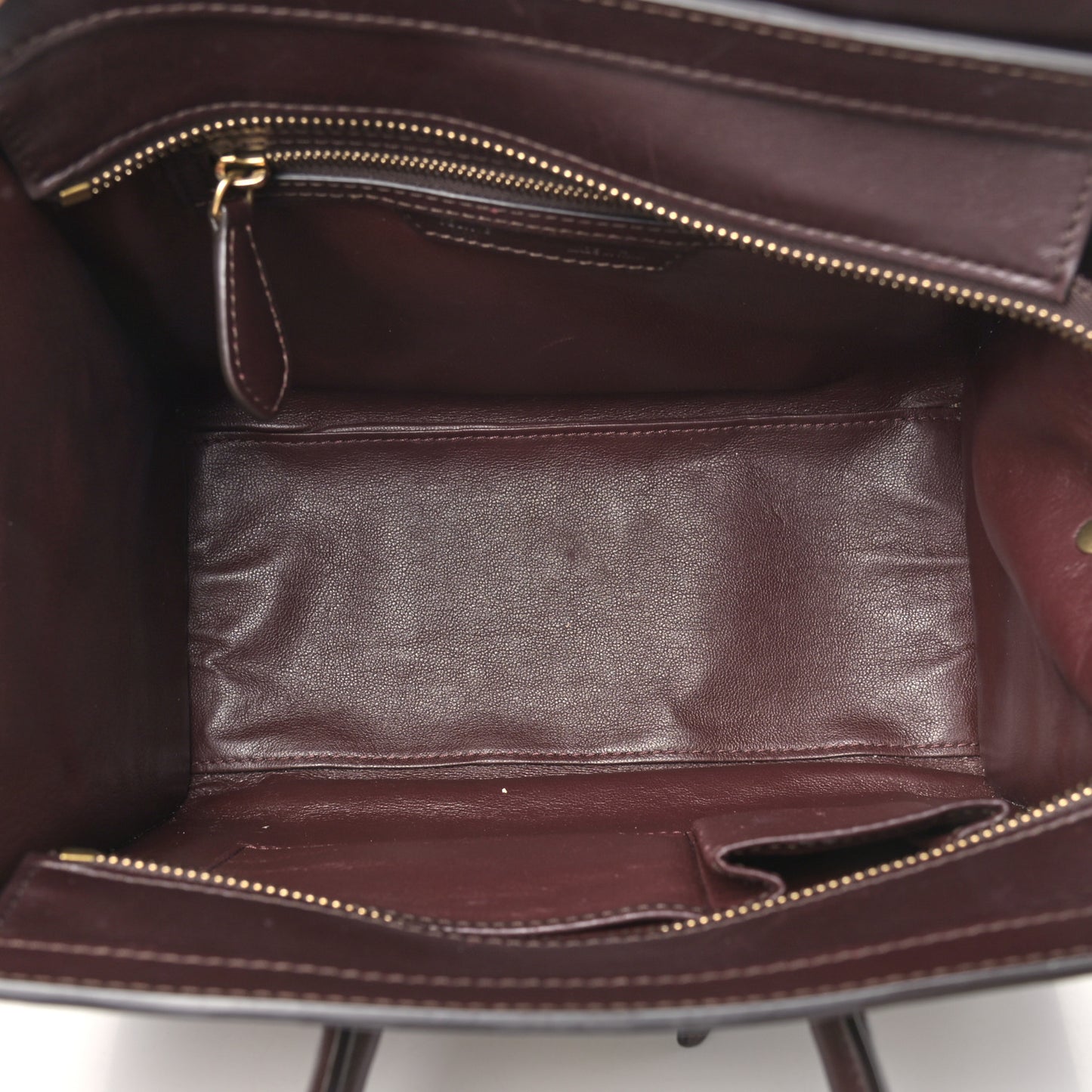 Smooth Calfskin Suede Micro Tri-Color Luggage Beige