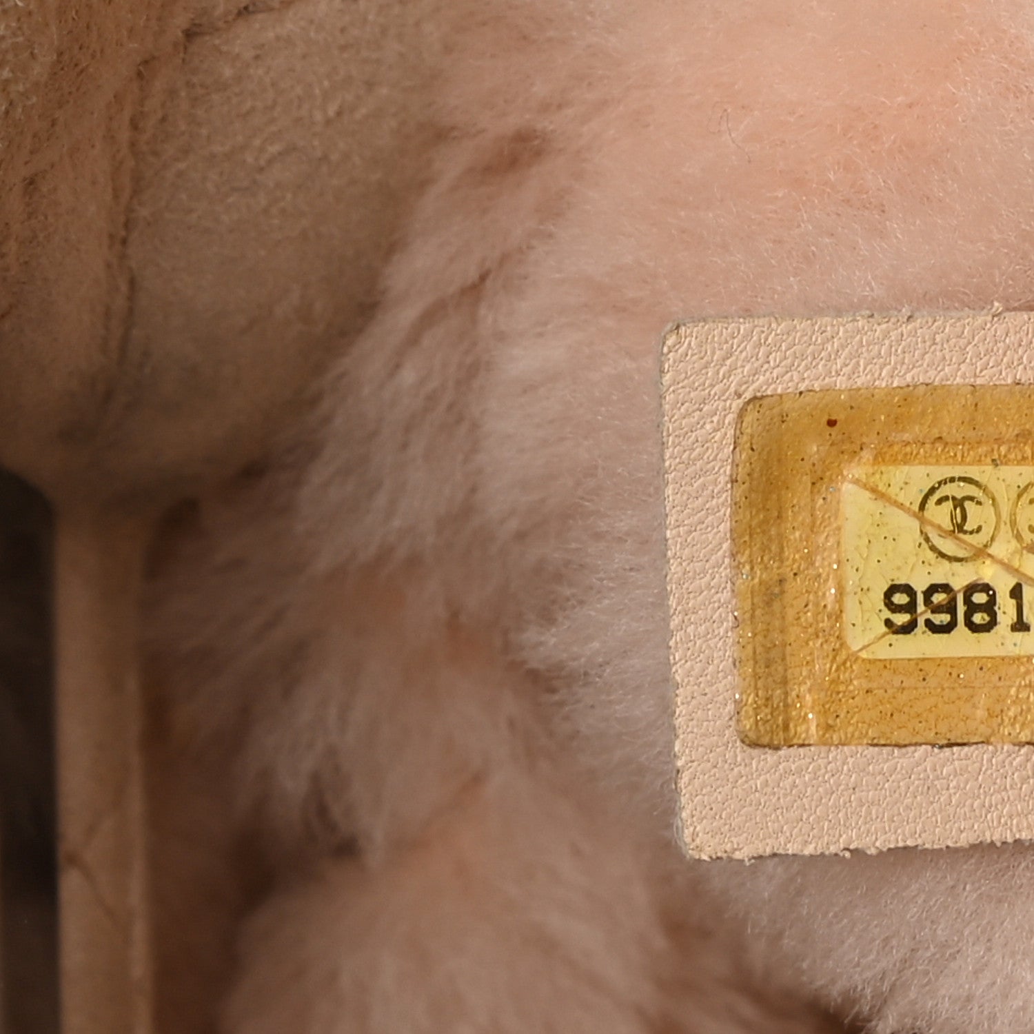 Chanel Shearling Quilted Mademoiselle Tote Beige 7 of 8